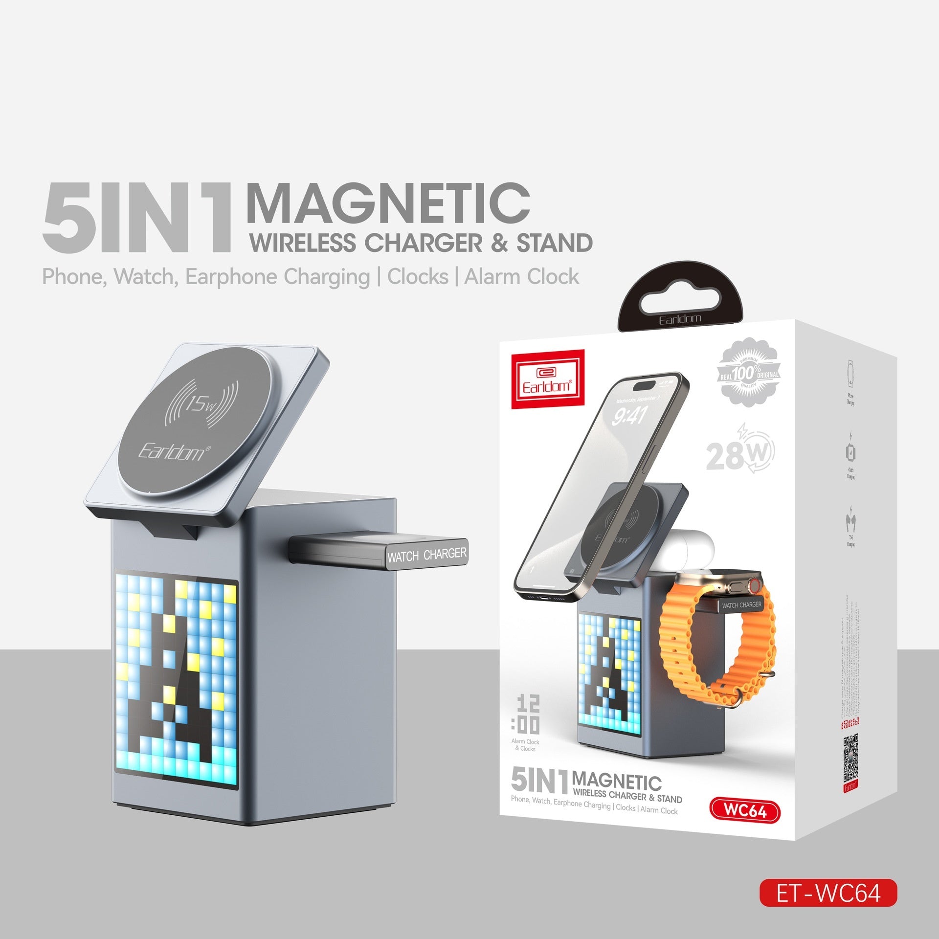 Five-in-one Magnetic Wireless Charger